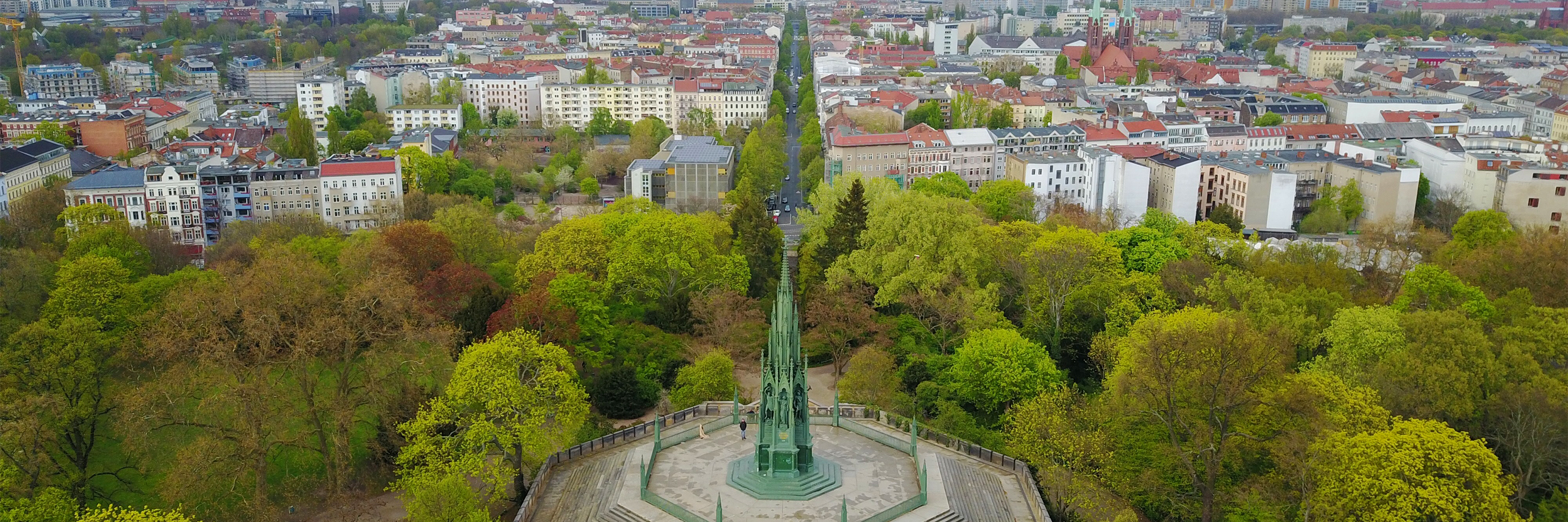 Aerial view of Berlin, Germany.